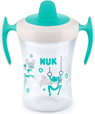 Nuk Evolution Trainer Cup Educational Sippy Cup Plastic with Handles Blue for 6m+m+ 230ml