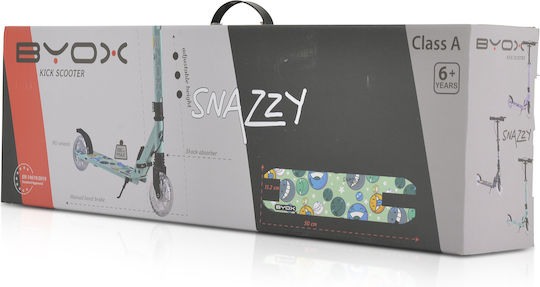Byox Kids Scooter Foldable Snazzy 2-Wheel for 8+ Years Gray