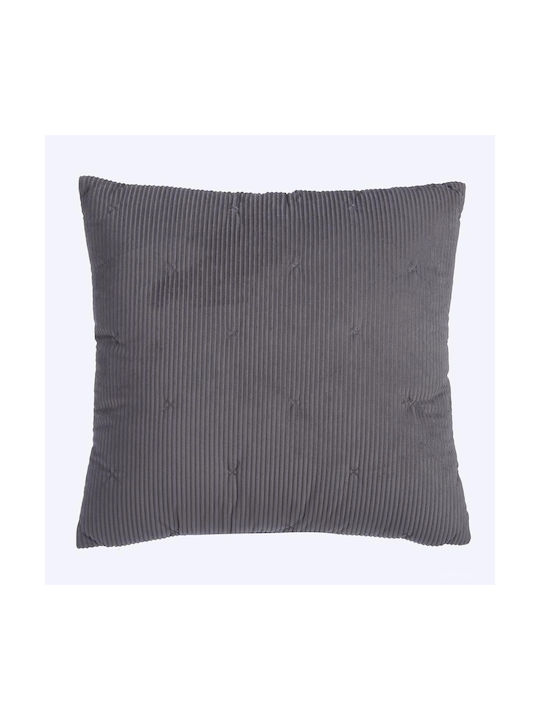 Nef-Nef Homeware Μαξιλάρι Καναπέ Kotler Anthracite 45x45εκ.