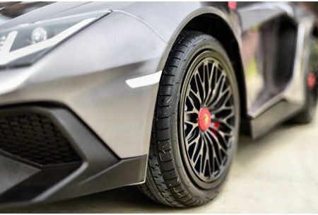 Lamborghini Aventador Sv Două Locuri cu Telecomandă Licențiat 24 Volt Gri
