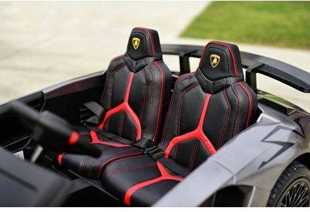 Lamborghini Aventador Sv Două Locuri cu Telecomandă Licențiat 24 Volt Gri