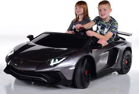 Lamborghini Aventador Sv Două Locuri cu Telecomandă Licențiat 24 Volt Gri