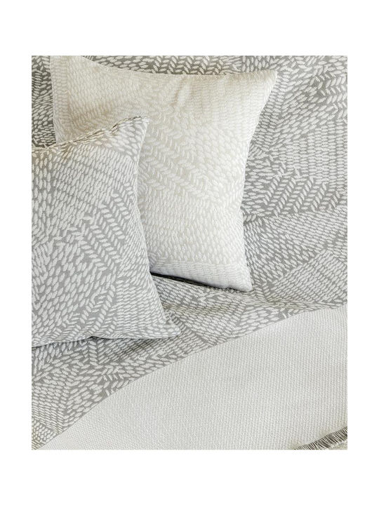 Nima Μαξιλάρι Καναπέ Basida από 100% Βαμβάκι Gray 45x45εκ.