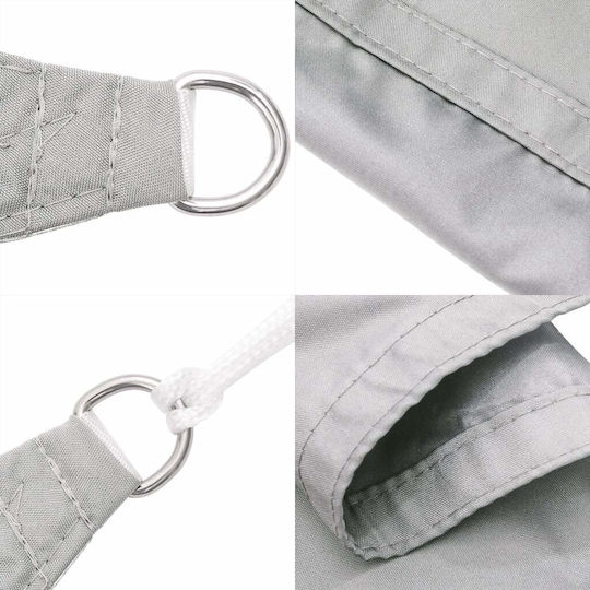 vidaXL Square Shade Sail Gray with PU Coating 2x2m