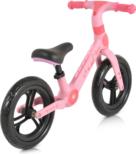 Byox Kids Balance Bike Dino Pink