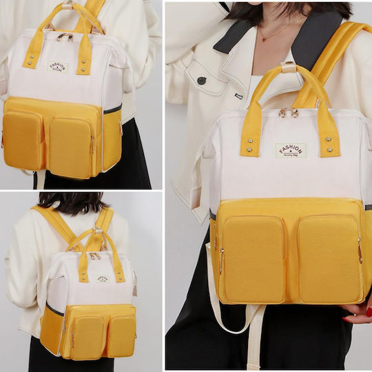 Quasar Τσанта-Смяна на Пелени Yellow-White 37x27x16см.