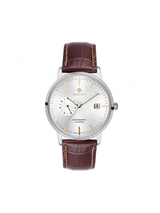 Gant Watch Battery with Brown Leather Strap