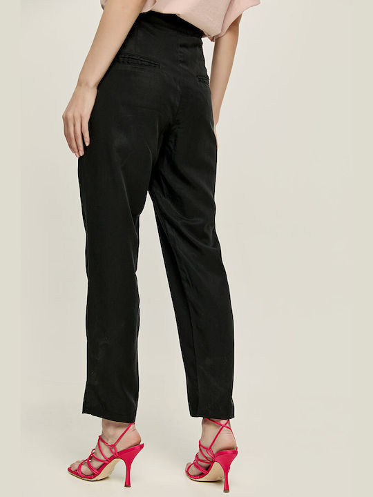 Edward Jeans Femei Pantaloni Chino Negru