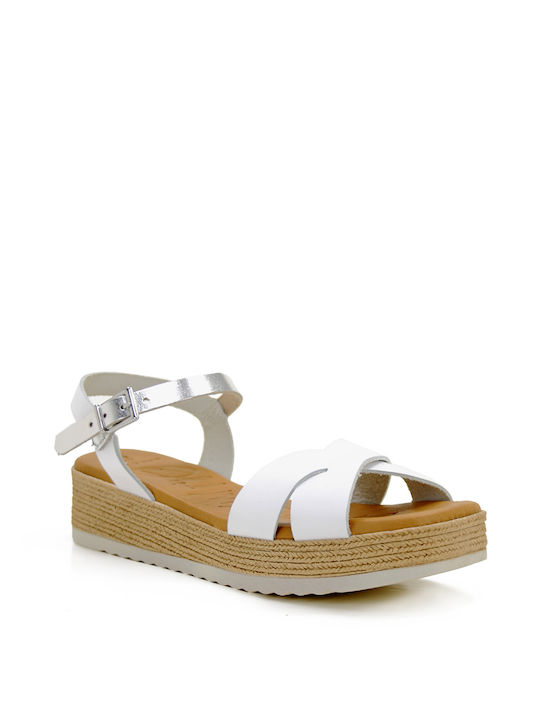 Oh My Sandals Women's Flat Sandals in White Color