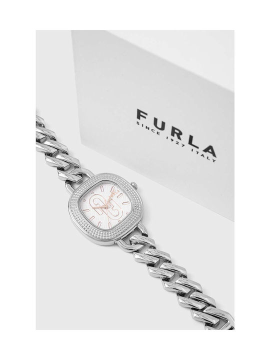 Furla Ceas cu Argintiu Brățară Metalică