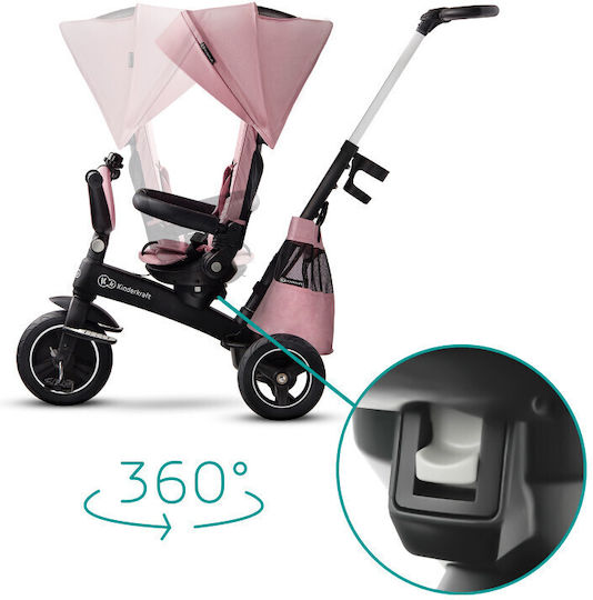 Kinderkraft Easytwist Wandelbar mit Elterngriff 5 in 1 für 9 Monate Rosa