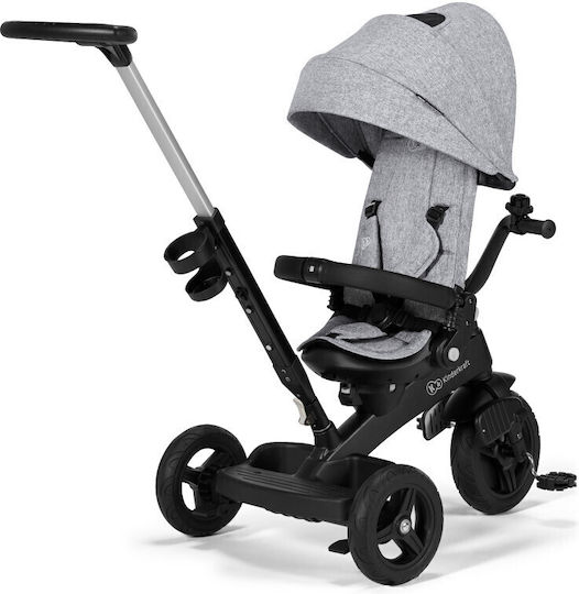 Kinderkraft Twipper Triciclete Pentru Copii Cu Mâner Pentru Părinți 5 În 1 Pentru 9 Luni Gri