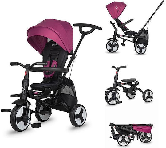 Coccolle Spectra Foldable & Convertible Kids Tricycle For 1-3 Years Magenta