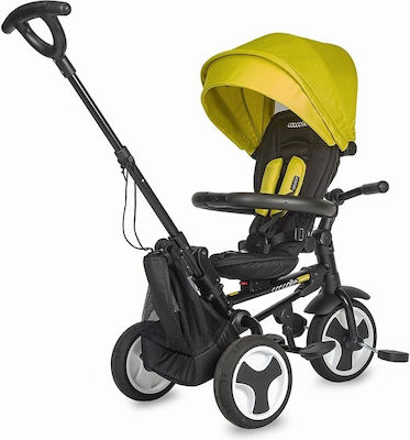 Smart Baby Coccolle Spectra Kids Tricycle with Storage Basket, Push Handle & Sunshade for 1-3 Years Yellow