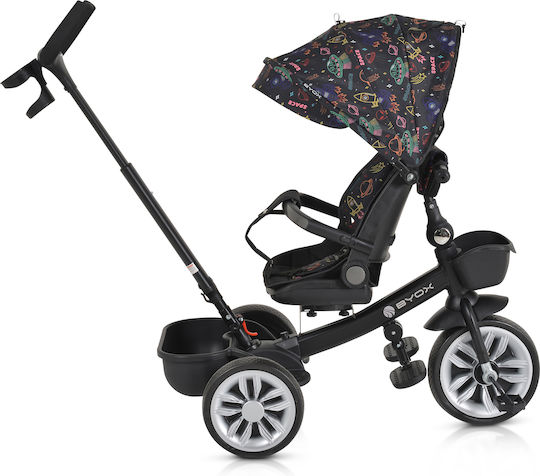 Byox Space Convertible with Parental Handle for 12 Months Orange
