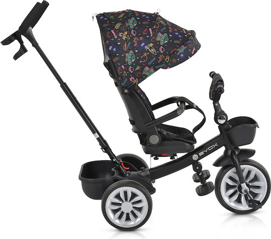 Byox Space Convertible with Parental Handle for 12 Months Orange