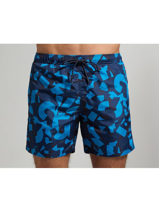 Bikkembergs Men's Swimwear Shorts Mediterranian Blue