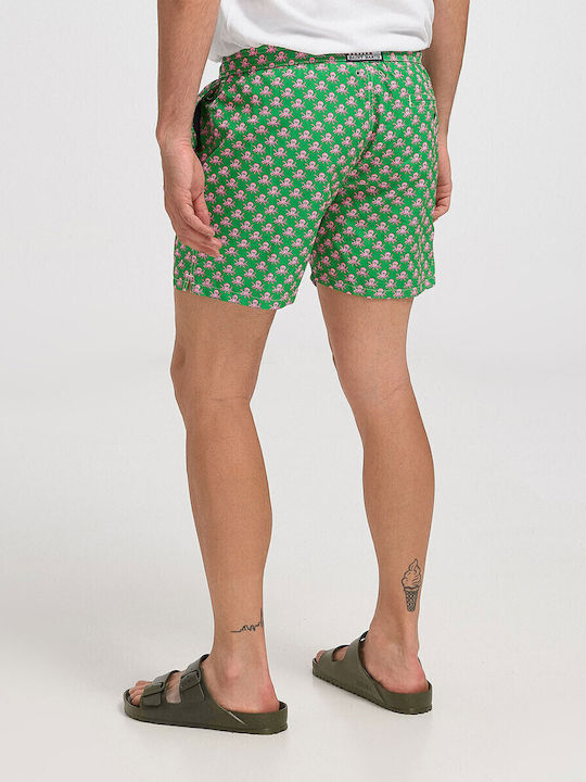 Herren Badebekleidung Shorts Grün mit Mustern