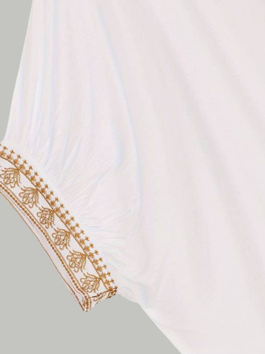 Chicret Damen Kaftan Für Strand Weiß
