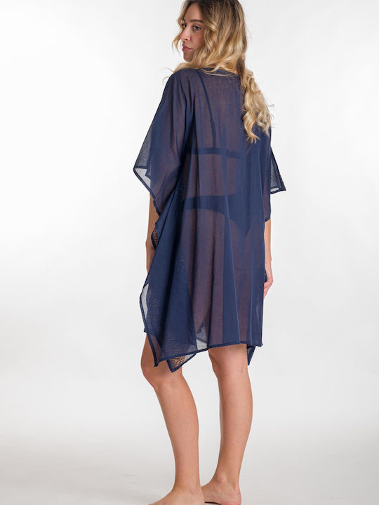 Rima Beachwear Γυναικείο Καφτάνι Παραλίας Navy Blue