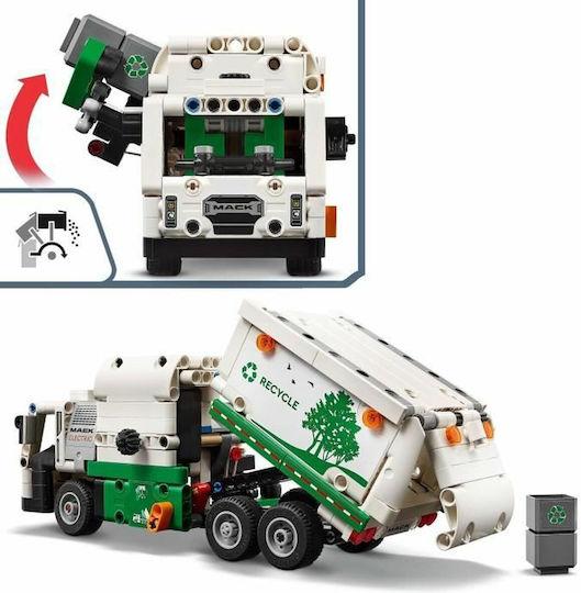 LEGO Technic Mack® Lr Camion de Gunoi Electric pentru 8+ Ani 503 Piese