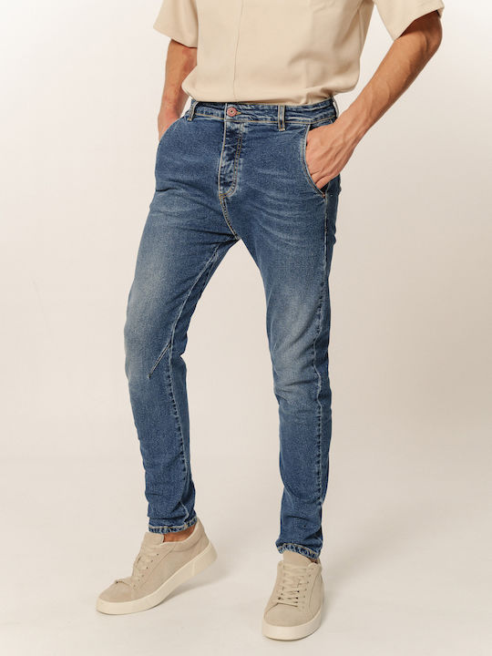 Edward Jeans Men's Jeans Pants in Tapered Line Blue