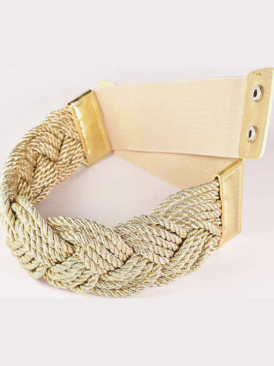 Elastisch Damen Gürtel Beige