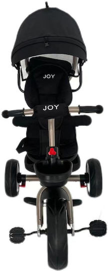 Joy Kids Tricycle Convertible, With Storage Basket, Sunshade & Push Handle for 1.5+ Years Black