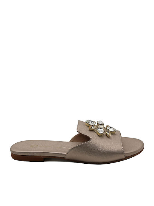 Flache Sandalen für Damen in Beige Farbe