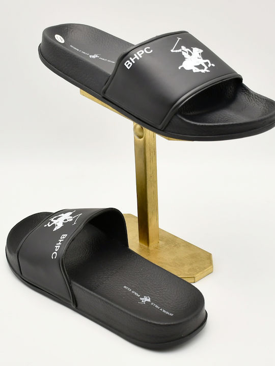 Beverly Hills Polo Club 2081 Men's Slides Black