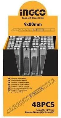 Ingco Faltschneider mit Metallisch Körper und Klingenbreite 9mm