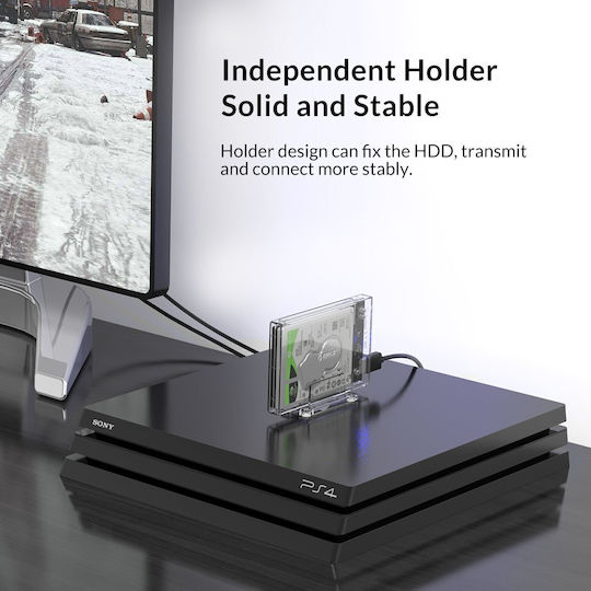Orico Case for Hard Drive 2.5" SATA III with Connection USB 3.0 Transparent