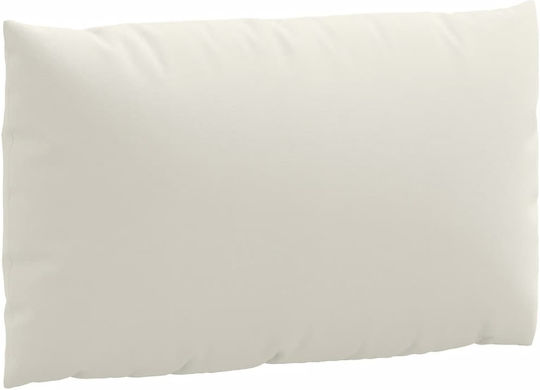 vidaXL Pallete Bench Cushion with Backrest Beige 2 Pieces 60x60cm