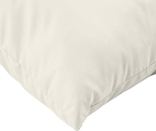 vidaXL Pallete Bench Cushion with Backrest Beige 2 Pieces 60x60cm