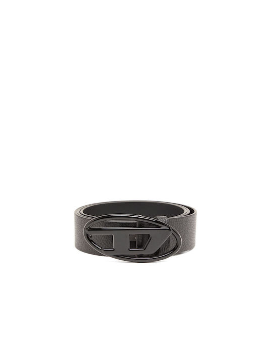 Diesel Men's Leather Belt Black