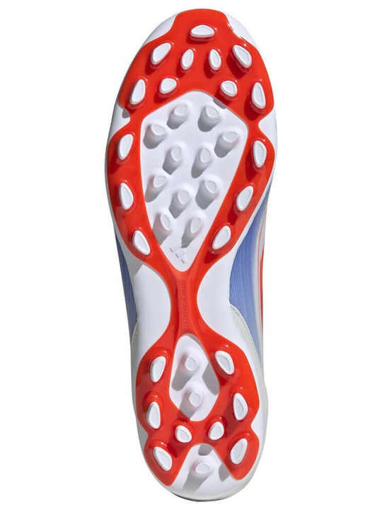 adidas F50 League Football Shoes with Cleats Cloud White / Solar Red / Lucid Blue