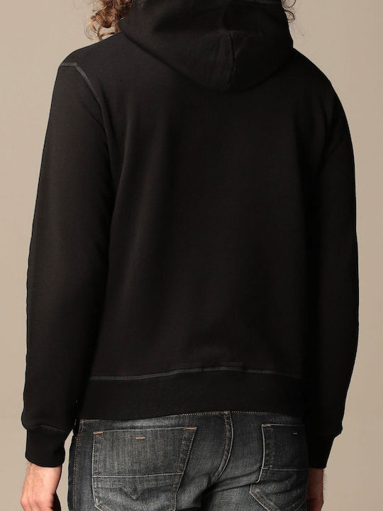 Dsquared2 Men's Sweatshirt with Hood and Pockets Black