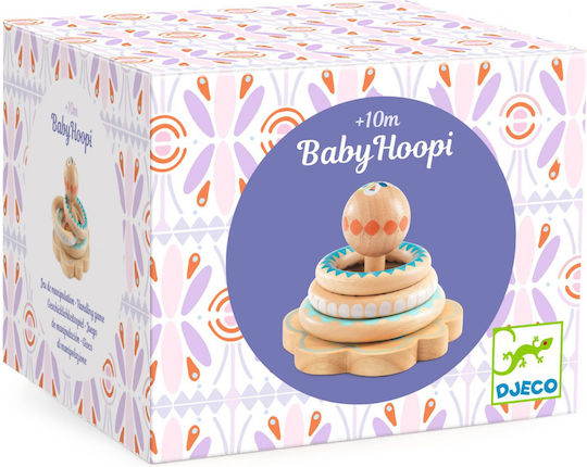 Djeco Παιχνίδι Στοίβαξης BabyHoopi από Ξύλο για 10+ Μηνών