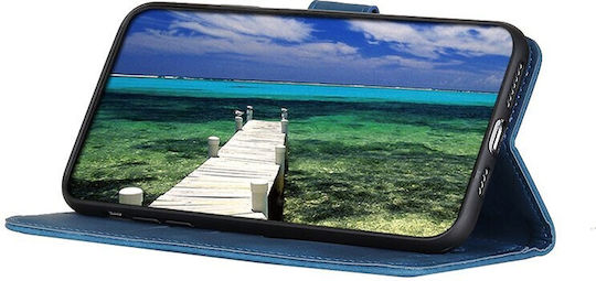 Retro Wallet Δερμάτινο Μπλε (Motorola Edge 50 Ultra 5G)