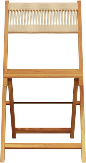 Outdoor-Stuhl Hölzernes Black 2Stück 38x32.5x80εκ.