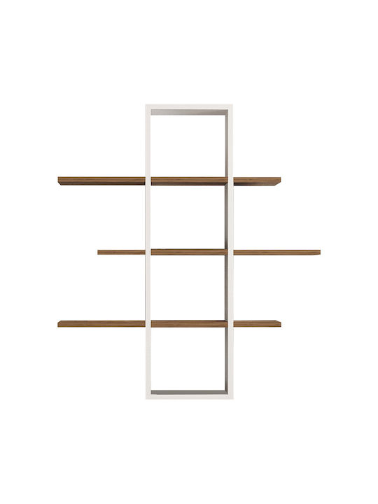 Raft Perete Akira Walnut-white 96x19.5x101cm