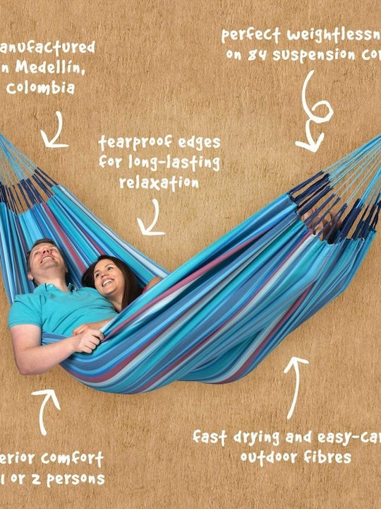 Showood King Size Hammock Light Blue 400x180cm