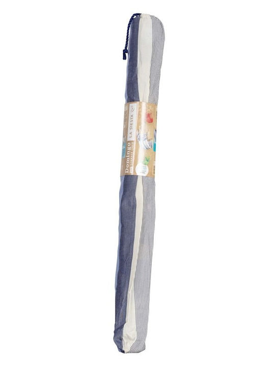 Showood Hängesessel Einzeln Stoff Blau 145x105cm