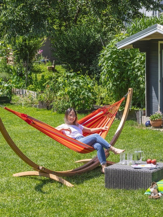 Showood King Size Hammock Orange 400x180cm