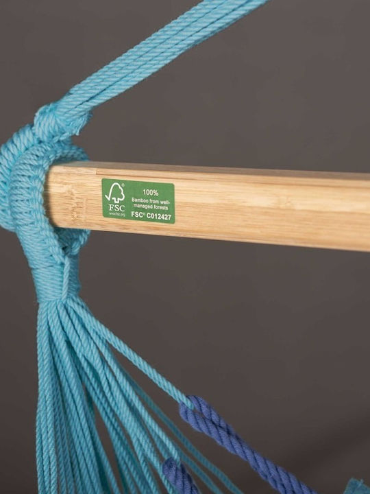 Showood Single Hammock Light Blue 180x110cm