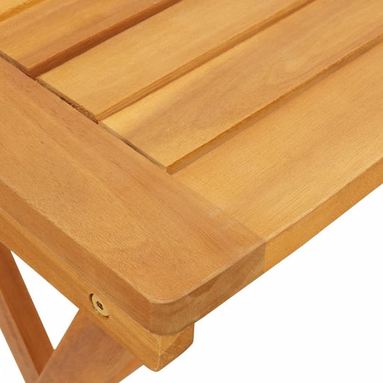 Помощна маса за Малки Външни Пространства Сгъваема MASSIF WOOD 50x36x60бр
