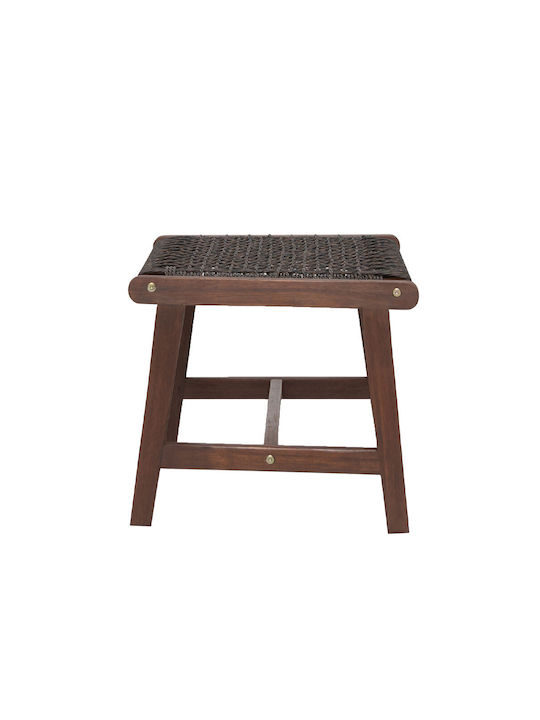 Hölzernes Gartenhocker Außeneinsatz Mesh Braune 41x57x57cm