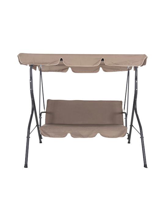 Κούνια με Βάση 3 Θέσεων Μεταλλική Μ170xΠ110xΥ153cm Γκρι Κούνια με Βάση 3 Θέσεων Μεταλλική Μ170xΠ110xΥ153cm Γκρι