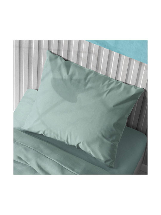 Dimcol Solid Μαξιλαροθήκη με Φάσα Aqua 50x70εκ.