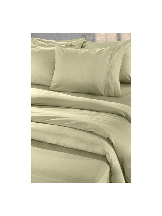 Guy Laroche Color Plus Pillowcase Set with Envelope Cover Olive 50x70cm.